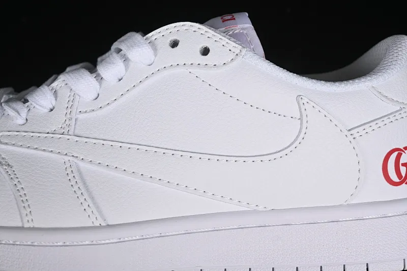 All categories Air Jordan Jordan series basketball shoes Air Jordan 1 Low Travis Scott x Fragment Design x Air Jordan 1 Low OG SP AJ1 Joe 1 Gucci joint-all white low-top cultural casual sneakers LJ5188-014